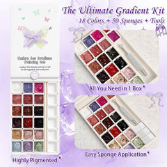 GJYUQHUA soft nail sponges ensure smooth color blending