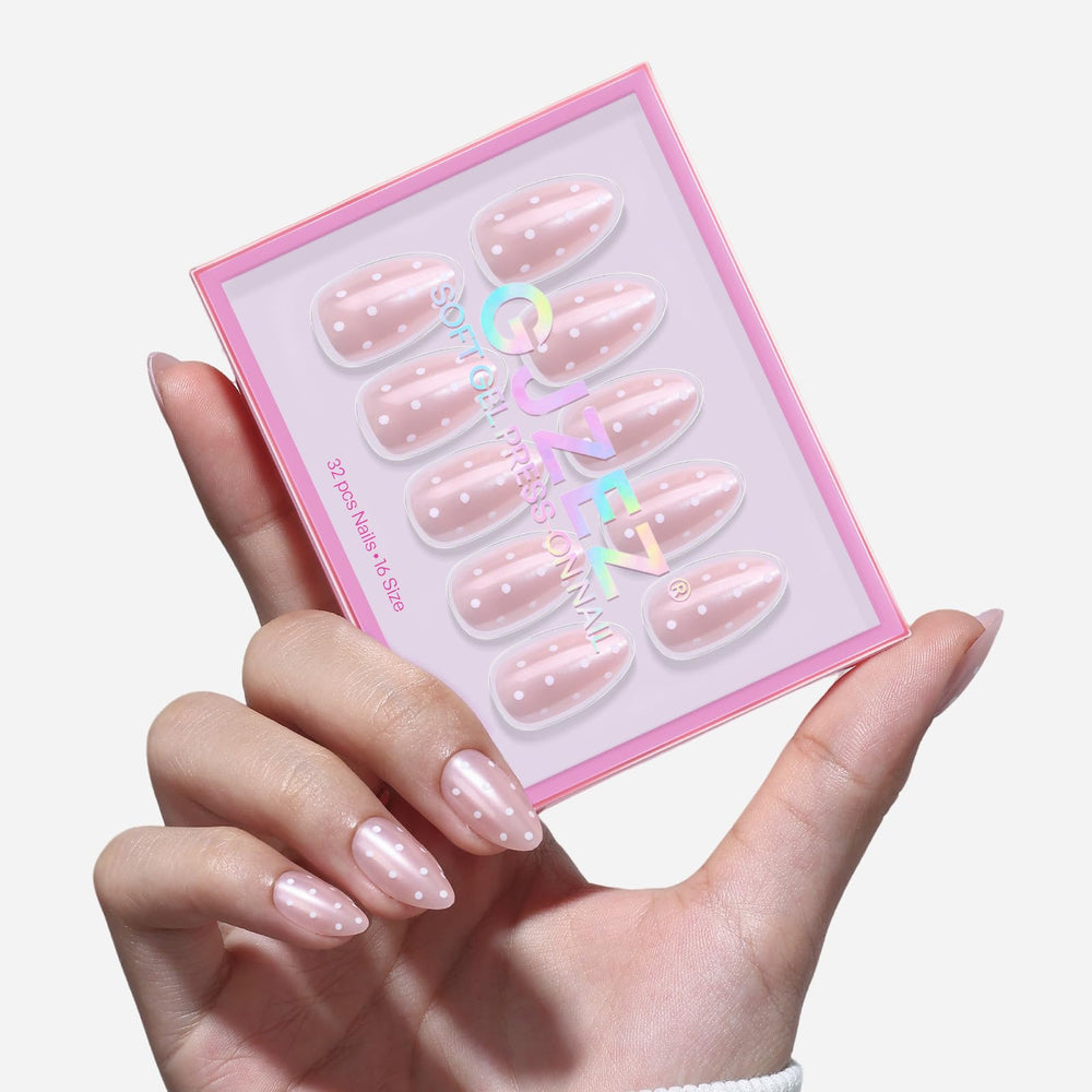 GJZEZ Almond nails deliver comfortable wear and quick at-home manicures.