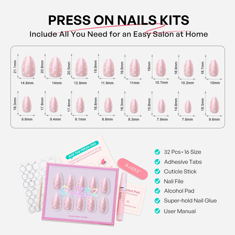 GJZEZ Nail glue set supports secure, mess-free application.