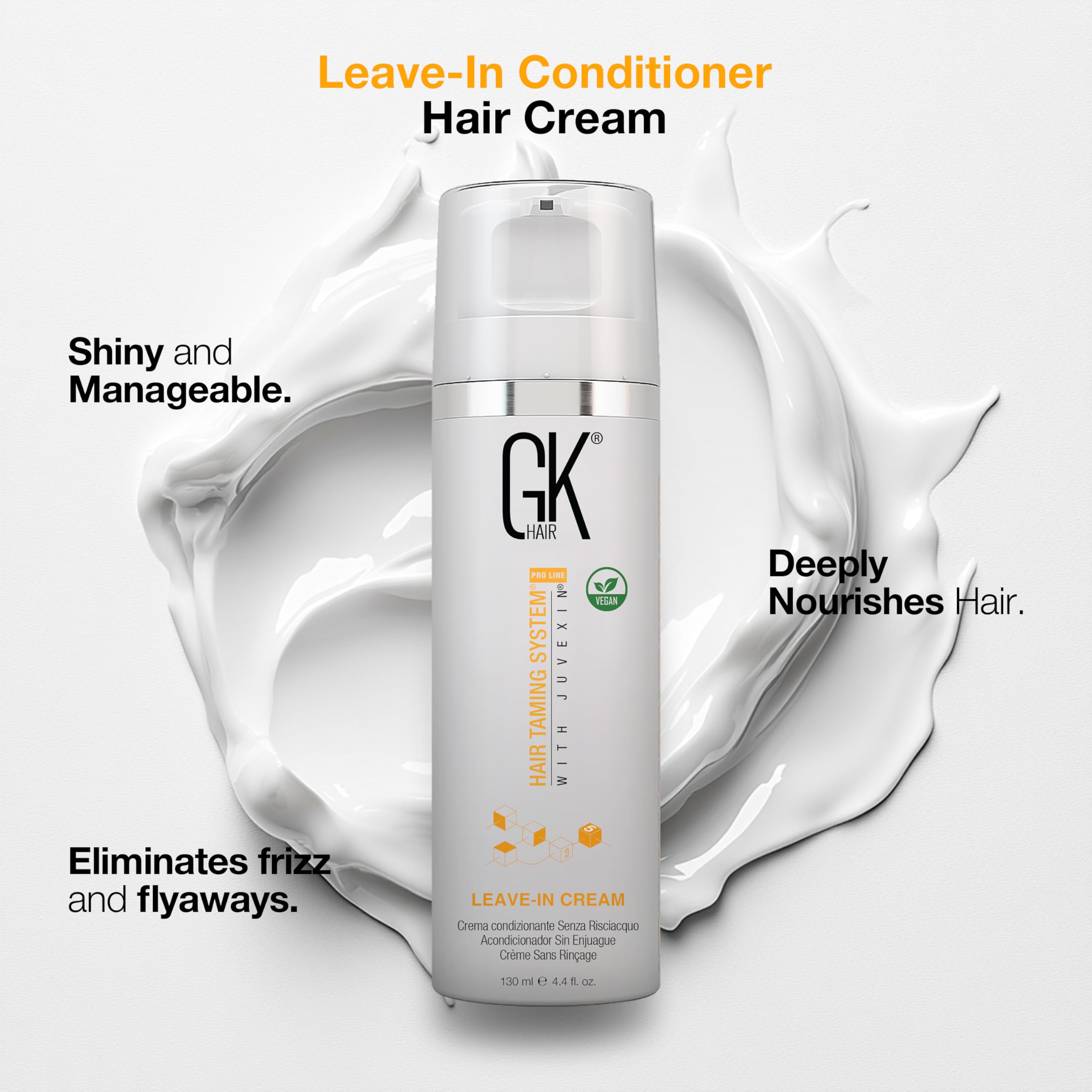 GK HAIR paraben-free formula leaves hair smooth, shiny, and easy to manage.