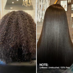 GK Hair Keratin Treatment anti-frizz results with smoother, shinier hair