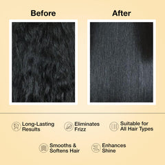 GK Hair Keratin Treatment hair texture after use looks silky and manageable