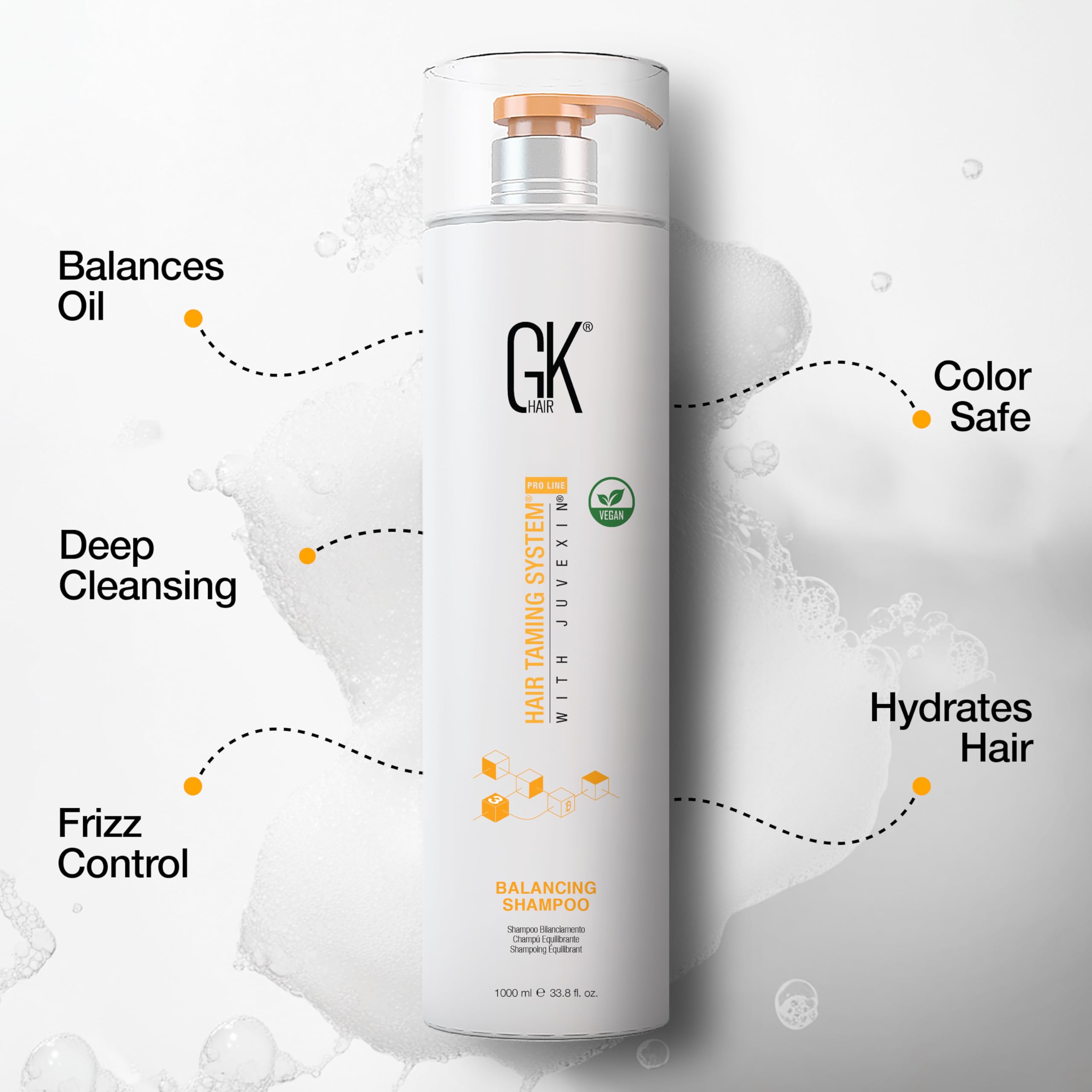 GK HAIR natural seed oils close-up illustrating nourishing ingredients