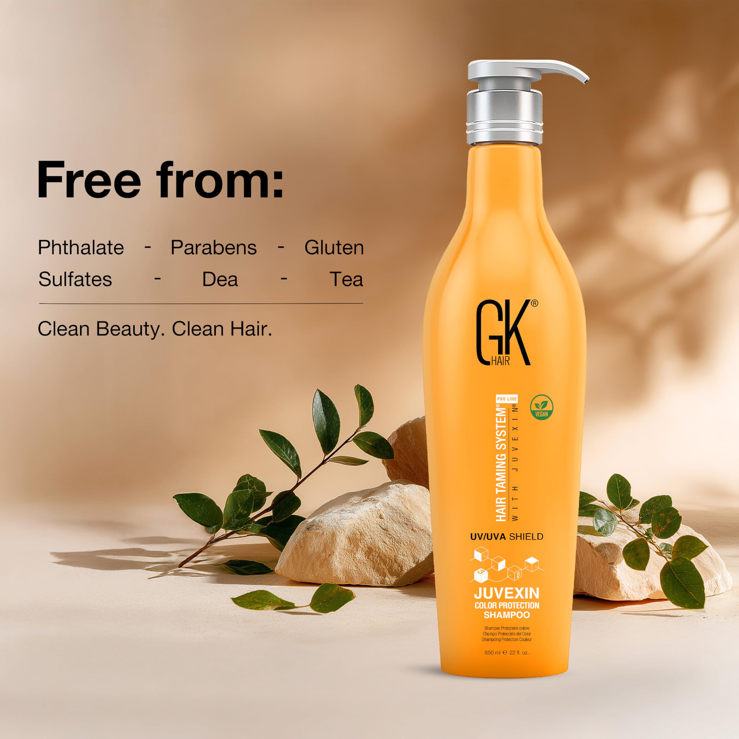 GK HAIR Shield Shampoo lightweight daily-use formula supports detangling