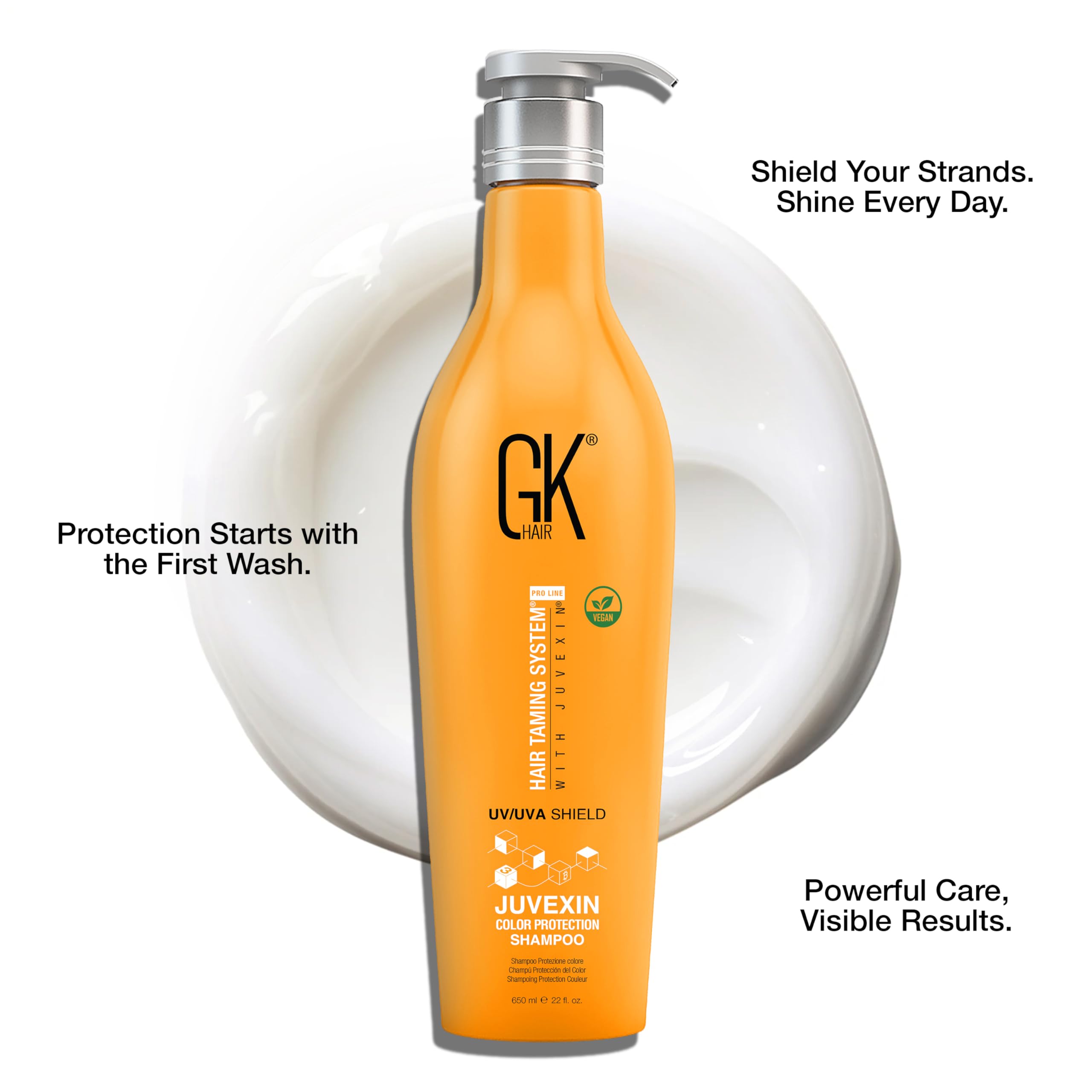 GK HAIR Shield Shampoo sulfate- and paraben-free formula