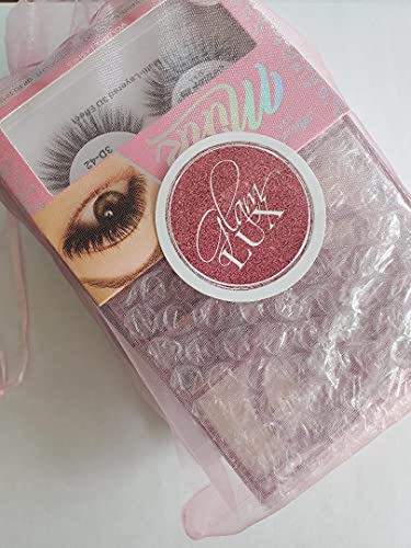 Glam Lux Powder Blush swatch for natural color payoff.