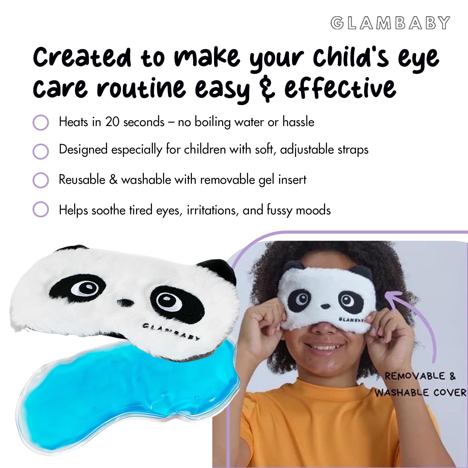 GlamBaby Eye Care soft fabric inner for comfortable wear
