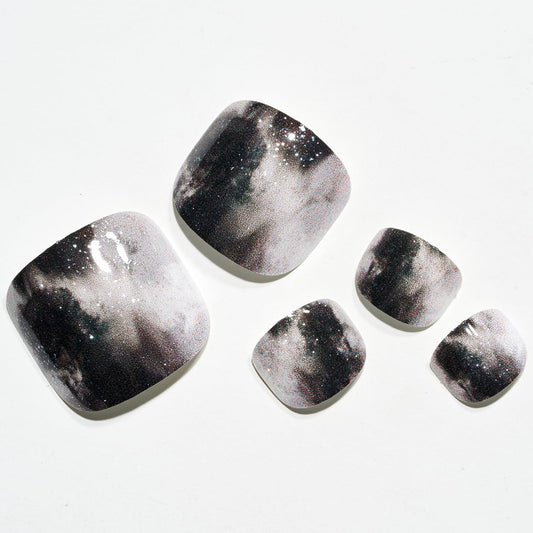 Glamermaid 24-piece press-on nails with design for quick salon-quality manicures.