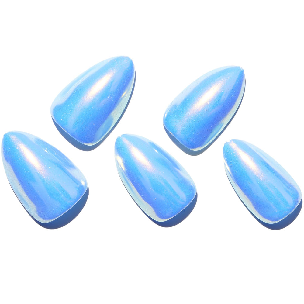 Handmade jelly gel nails by GLAMERMAID with a soft shine for salon-like results