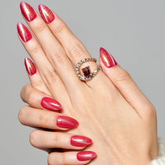 GLAMERMAID ombre glitter magnetic nails for a luminous gradient effect.
