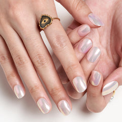 GLAMERMAID Glossy Round Fake Nails with a smooth, natural-looking fit.
