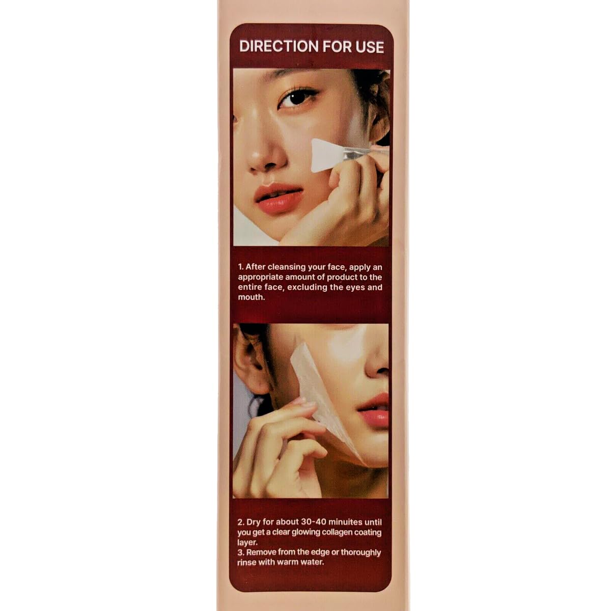 Glamfox wrapping mask texture close-up shows rich, enveloping formula for nourishment