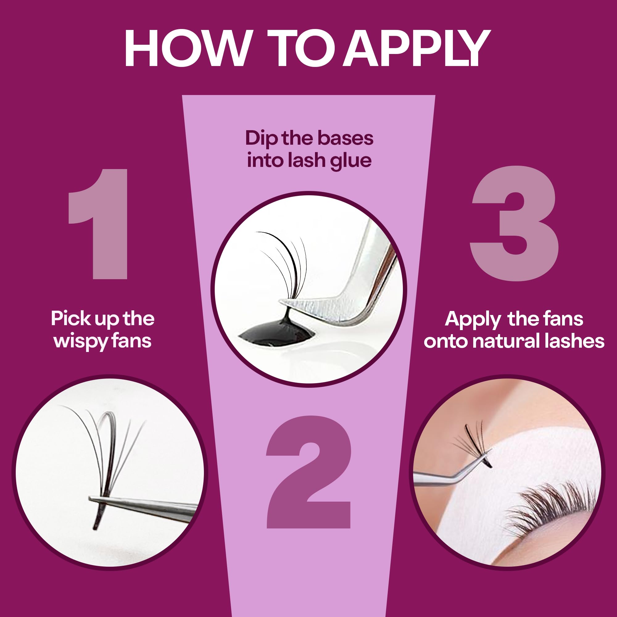 Glamgaze fast-application wispy fans help speed up lash sessions