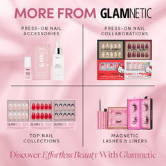 Glamnetic easy removal and reusable nails with gentle technique
