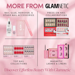 Glamnetic salon-quality press-ons designed for up to two weeks wear.