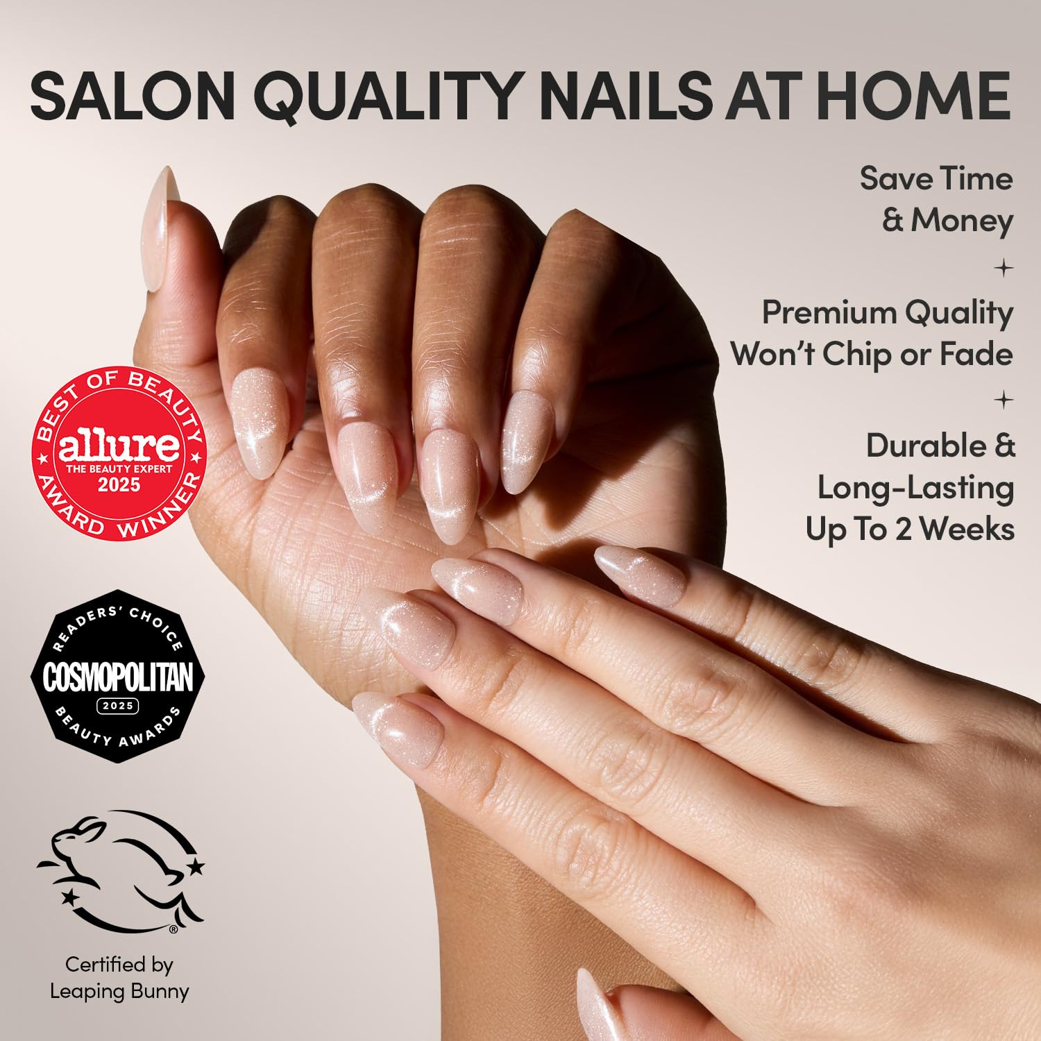 Glamnetic GlamZilla velvet French tip effect adds chic shimmer