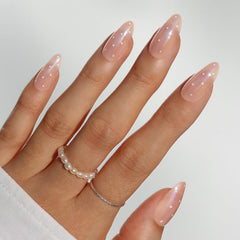 Glamnetic Sugar Glazed nails full kit shown for at-home manicure convenience.