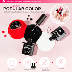 Glamonade gel polishes set enables clean color with resistance to chipping