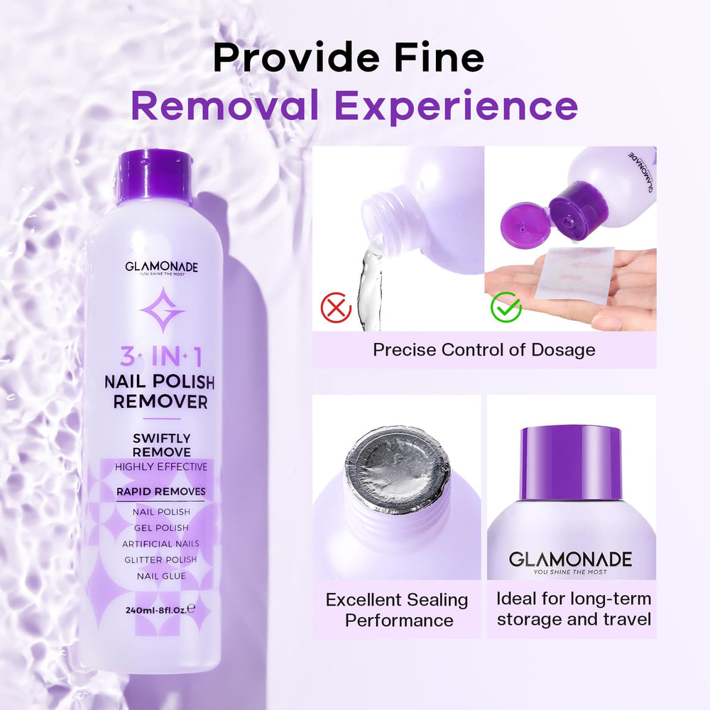 Glamonade remover ideal for home salon routines and nail care