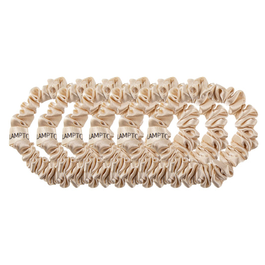 Glampton close-up of satin texture highlighting smooth fabric that reduces friction and breakage