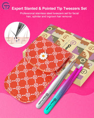 GlamTweeler point tweezer close-up for precise hair removal
