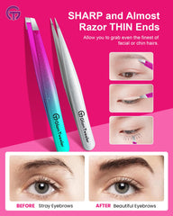 GlamTweeler ingrown hair removal tweezer in action