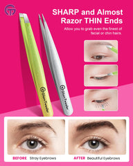 GlamTweeler matte stainless steel body for long-lasting use