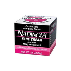 Glamzy Nadinola Skin Discoloration Cream bottle, ideal for facial hydration and evening skin tone