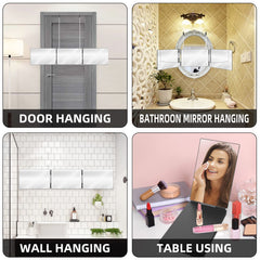 GLDDAO USB rechargeable mirror for convenient cordless use at home or travel.