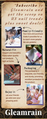 Gleamrain handmade glue-on nails with a high-gloss topcoat for standout style.