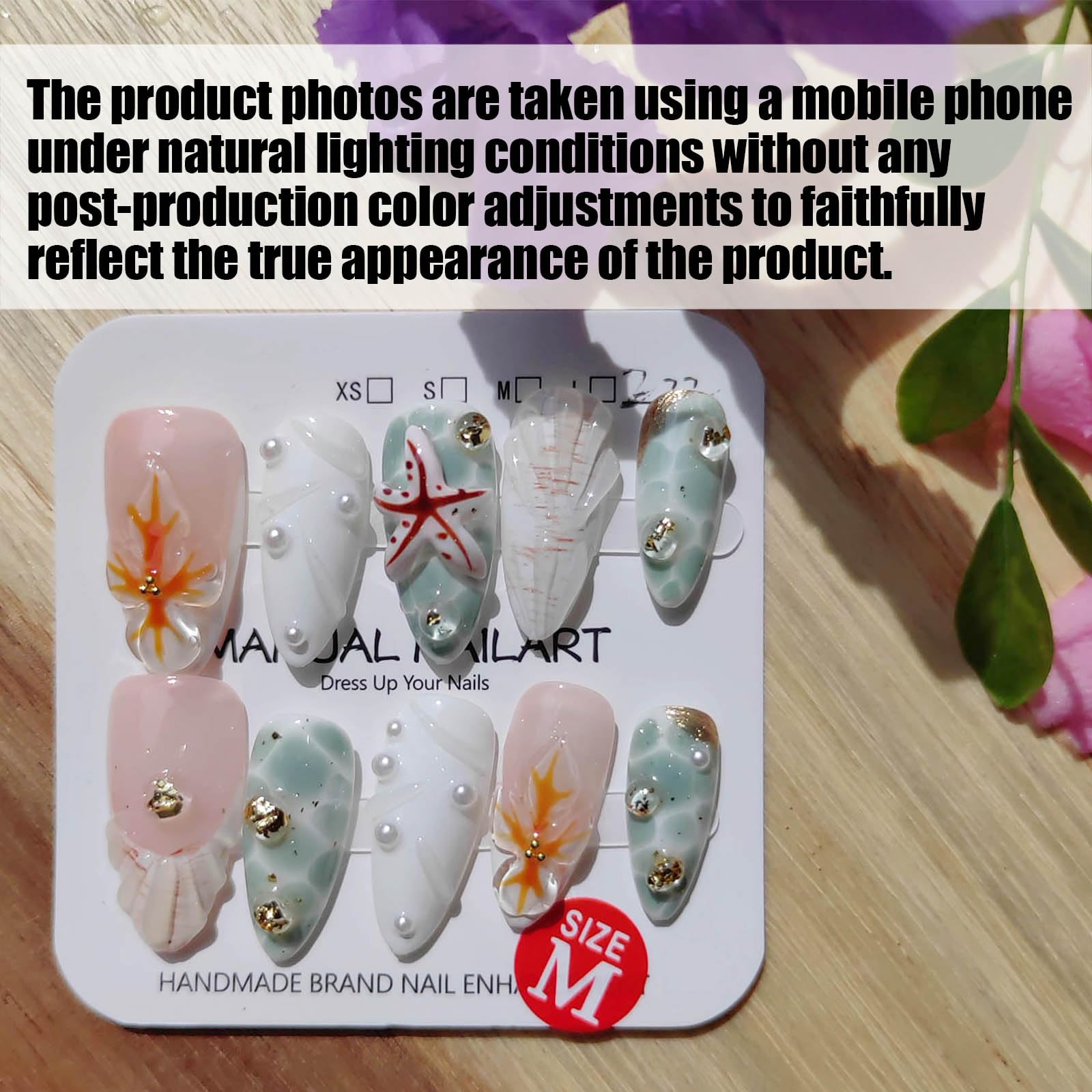 Gleamrain almond nails with floral embellishments offering a charming, eye-catching design.