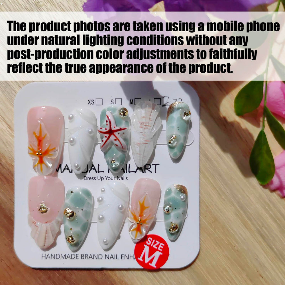 Gleamrain almond nails with floral embellishments offering a charming, eye-catching design.