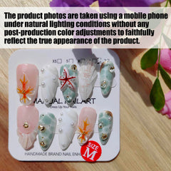 Gleamrain almond nails with floral embellishments offering a charming, eye-catching design.