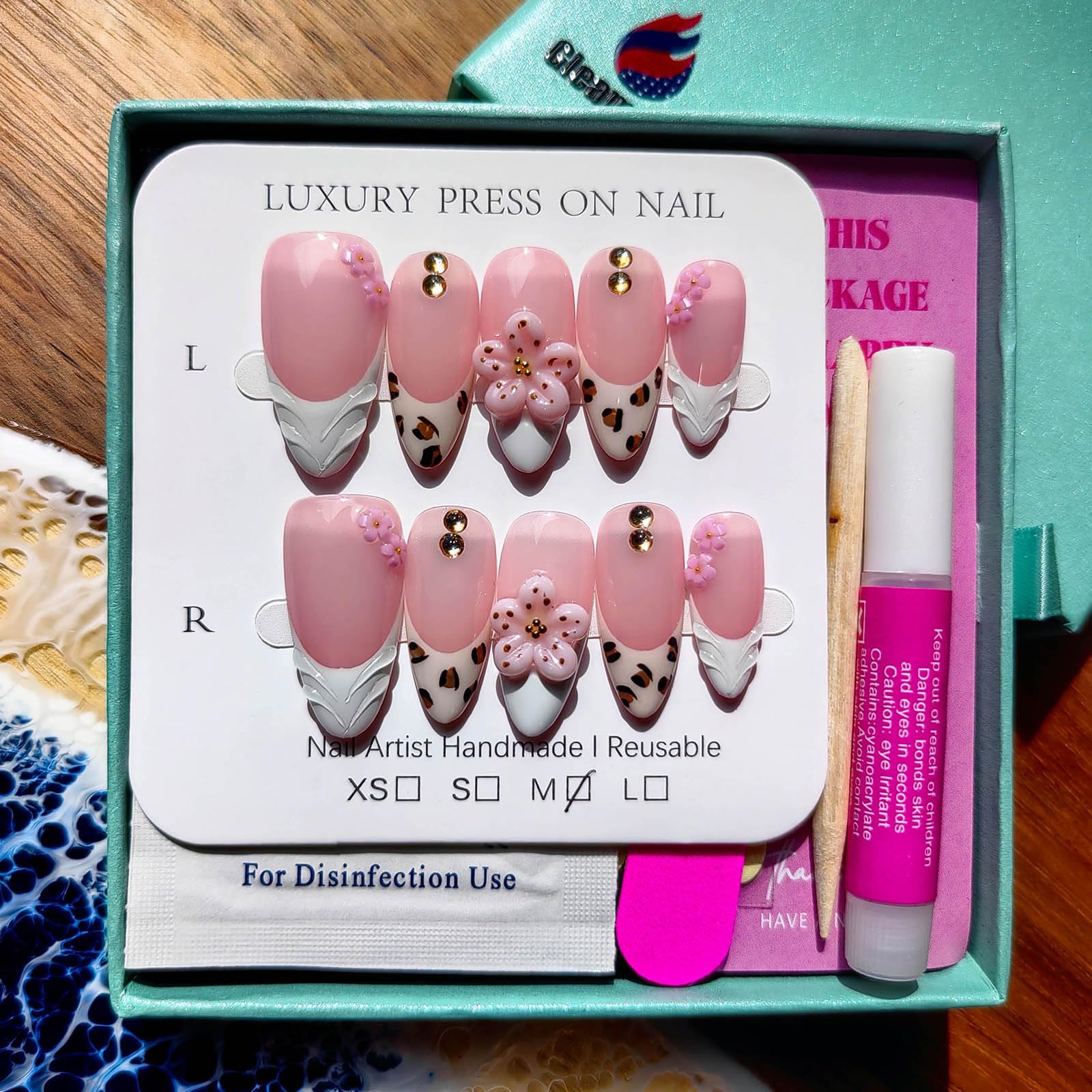 Gleamrain handmade nails suit casual and formal outfits.