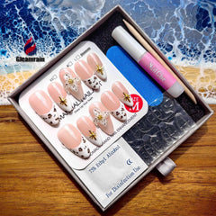 Gleamrain glitter accents add long-lasting style for at-home manicures.