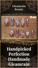 Gleamrain nails packaging showcases premium quality.
