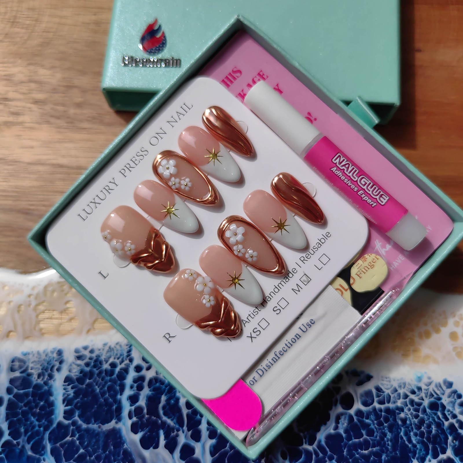 Gleamrain nails soft base colors suitable for many outfits