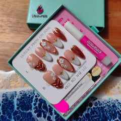 Gleamrain nails soft base colors suitable for many outfits
