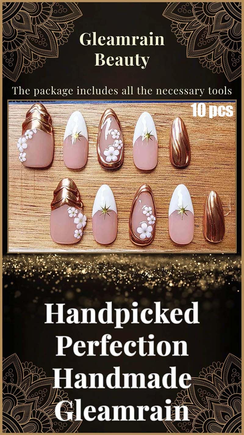 Gleamrain nails versatile design for casual and formal styles