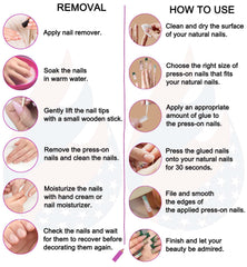 Gleamrain versatile nails that pair with casual or formal looks