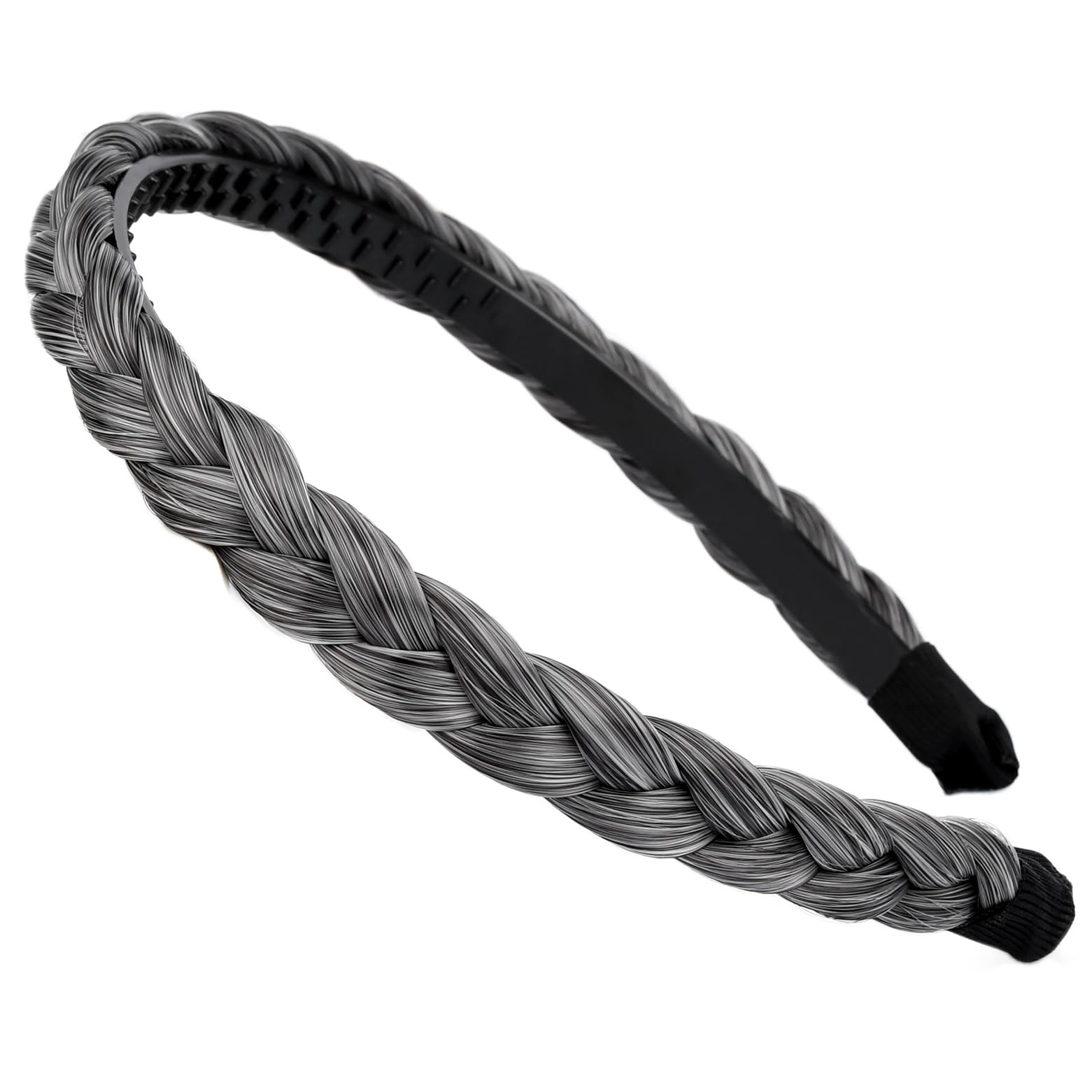 Gledola braided-headband-teeth-detail for secure grip and comfortable wear.