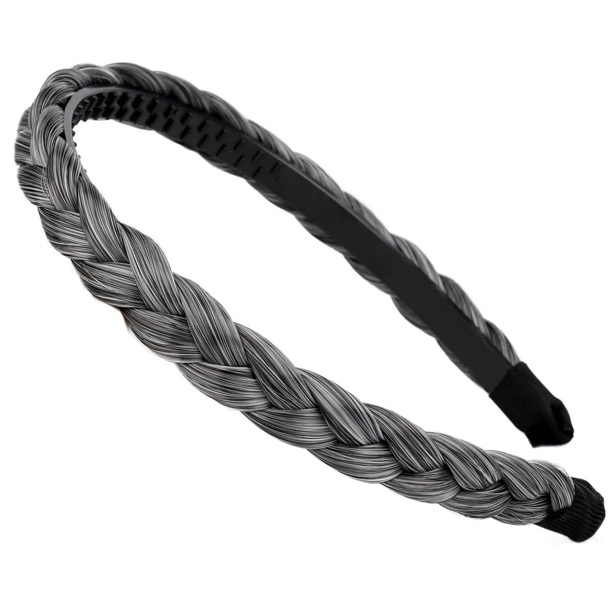 Gledola braided-headband-teeth-detail for secure grip and comfortable wear.