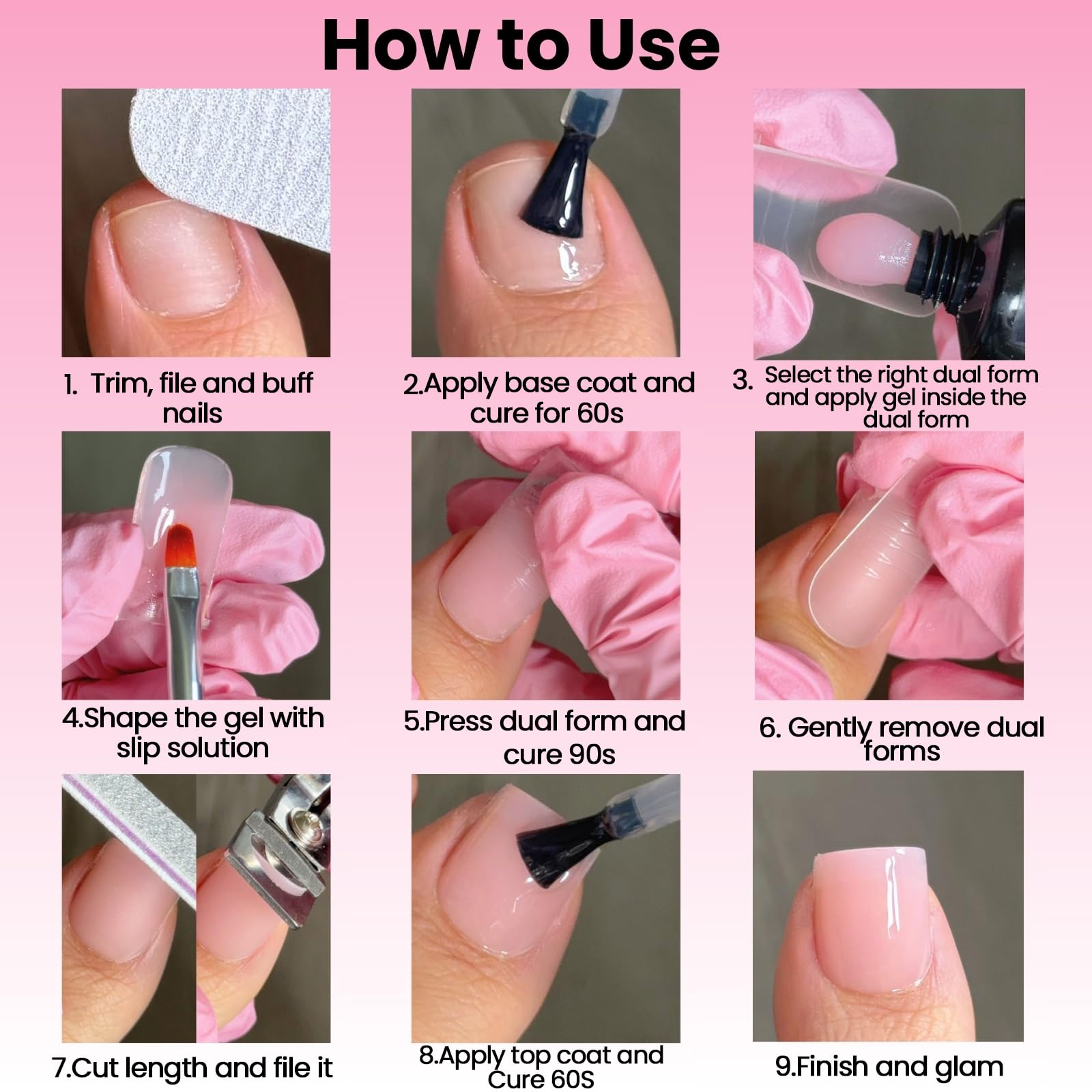 GlimightyX slip solution 40ml bottle for smooth polygel work