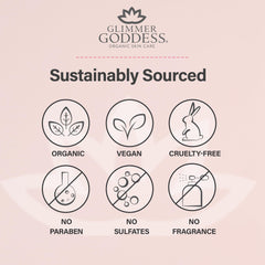 Glimmer Goddess Butter applied on skin demonstrates even glow and quick hydration.