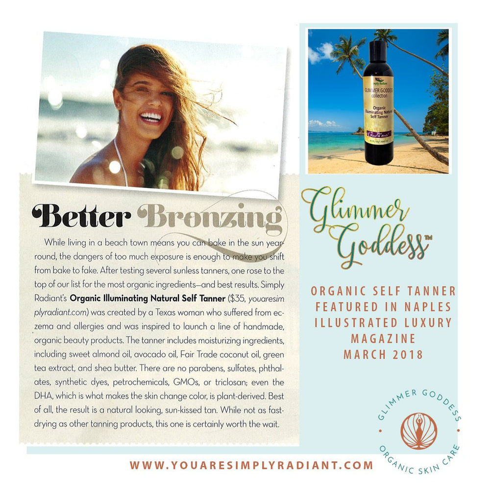 Glimmer Goddess color-swatches-skin-tone display buildable tan options