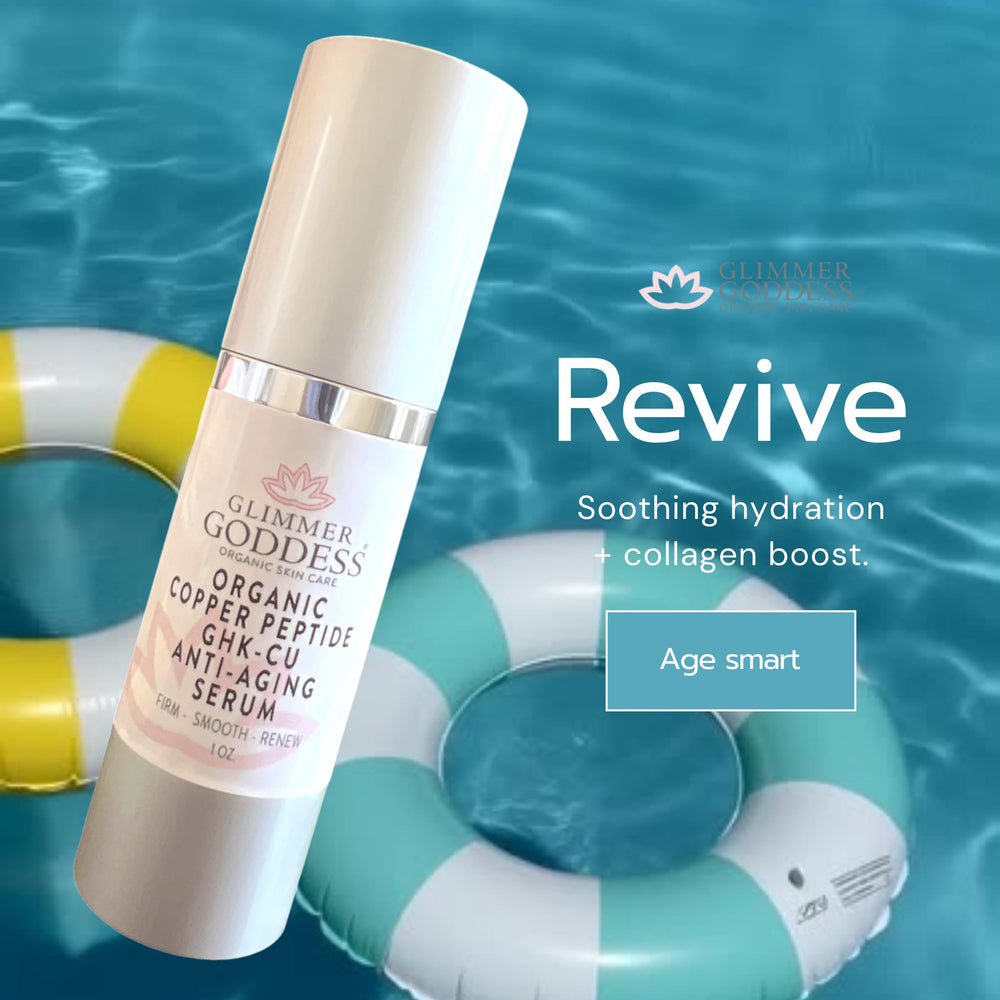 Glimmer Goddess serum-aloe-juice-plant emphasizes soothing nourishment.