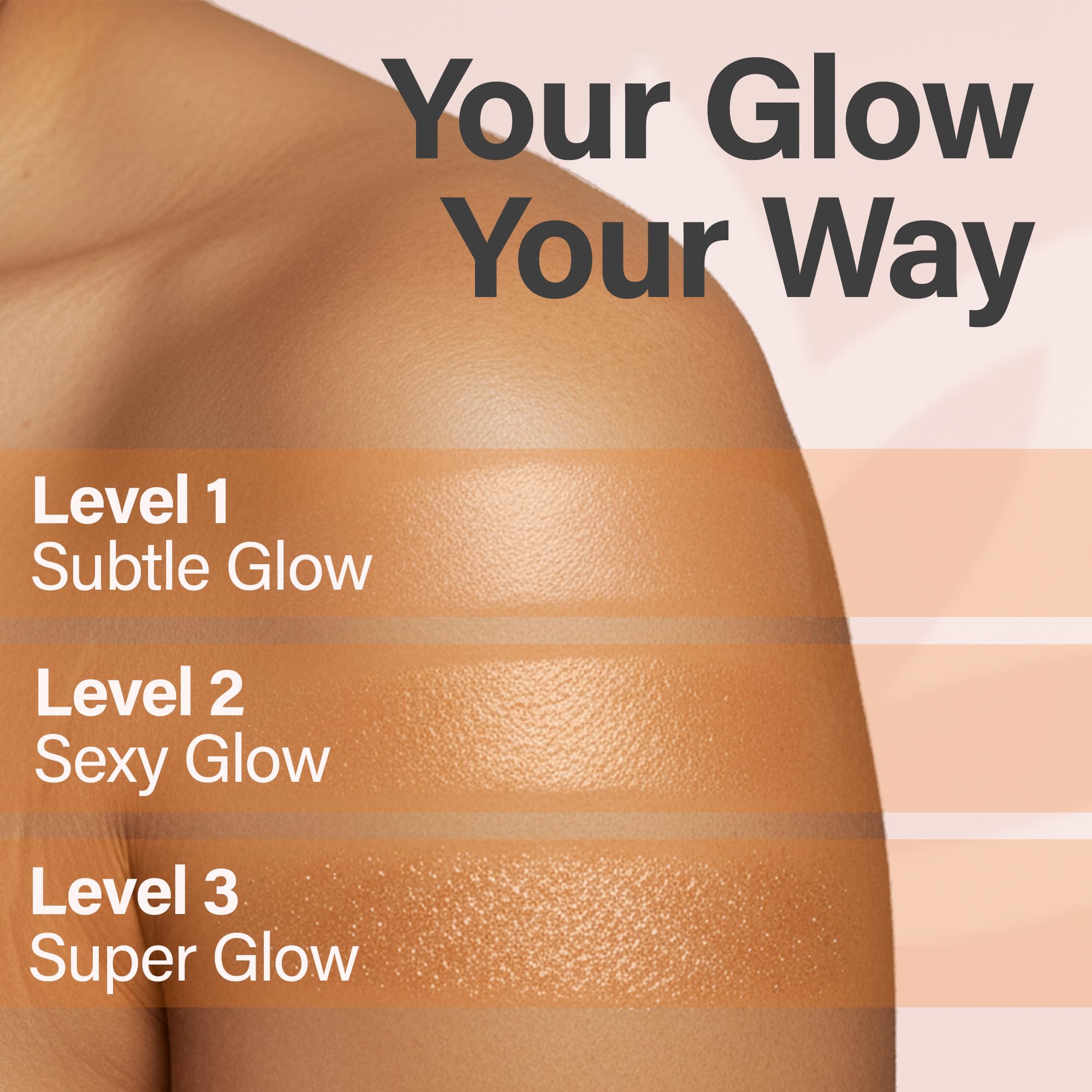 Glimmer Goddess Shimmer Body Butter swirl on skin hints at instant glow and hydration.