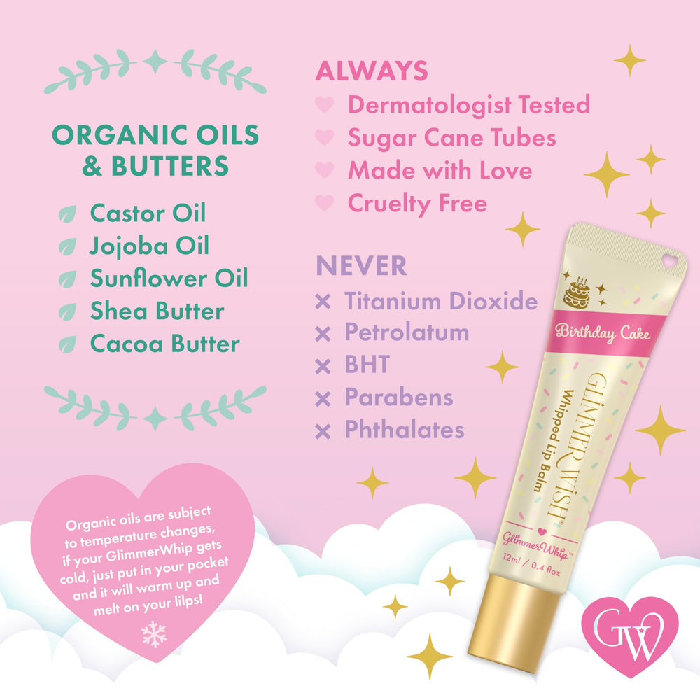 Glimmer Wish heart-shaped applicator close-up for even lip coverage