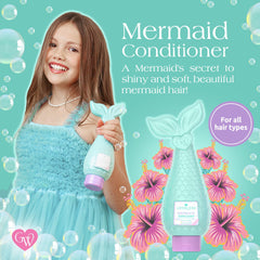 Glimmer Wish mermaid conditioner pour shows quick, even distribution for small hands.
