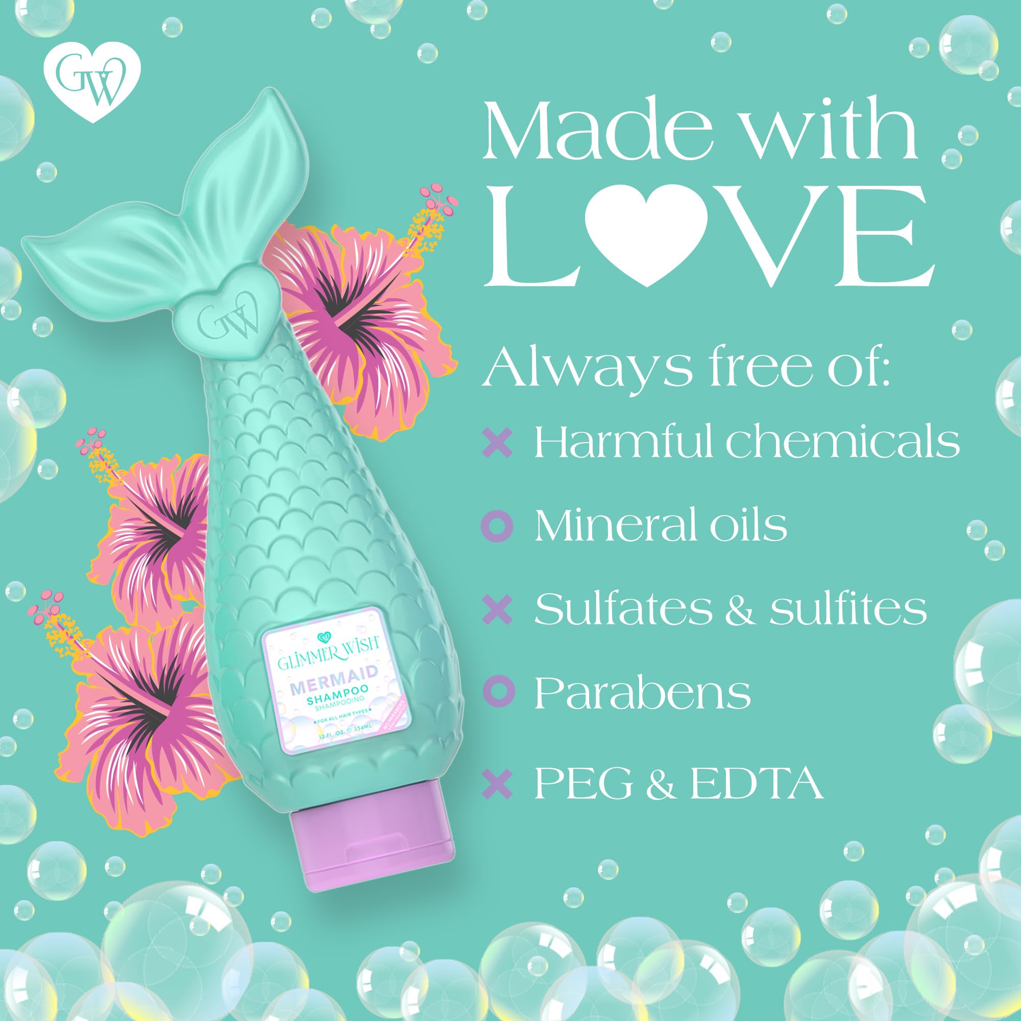Packaging uses recycled plastic supporting eco-conscious kids' care.